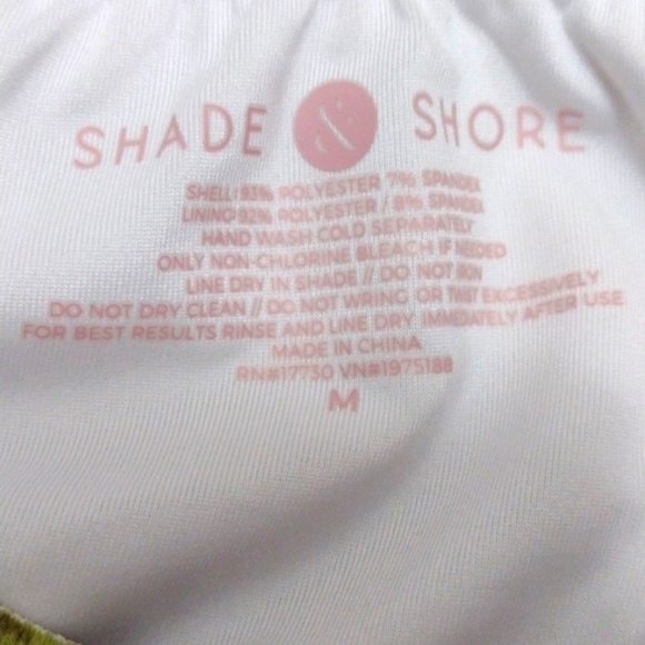 NWT Shade & Shore Women's Textured Side-Tie Ruffle Bikini Bottom - M (8-10) - Picture 7 of 9